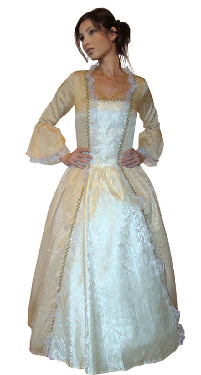 MAYLYNN 11343 - Barock Kostüm Kleid Sissy Elbe Edelfrau, 2-teilig, Grösse M, M