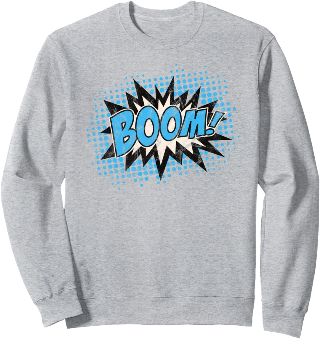 Vintage Boom Bang Pow Kaboom Comic Explosion Sprechblase Sweatshirt
