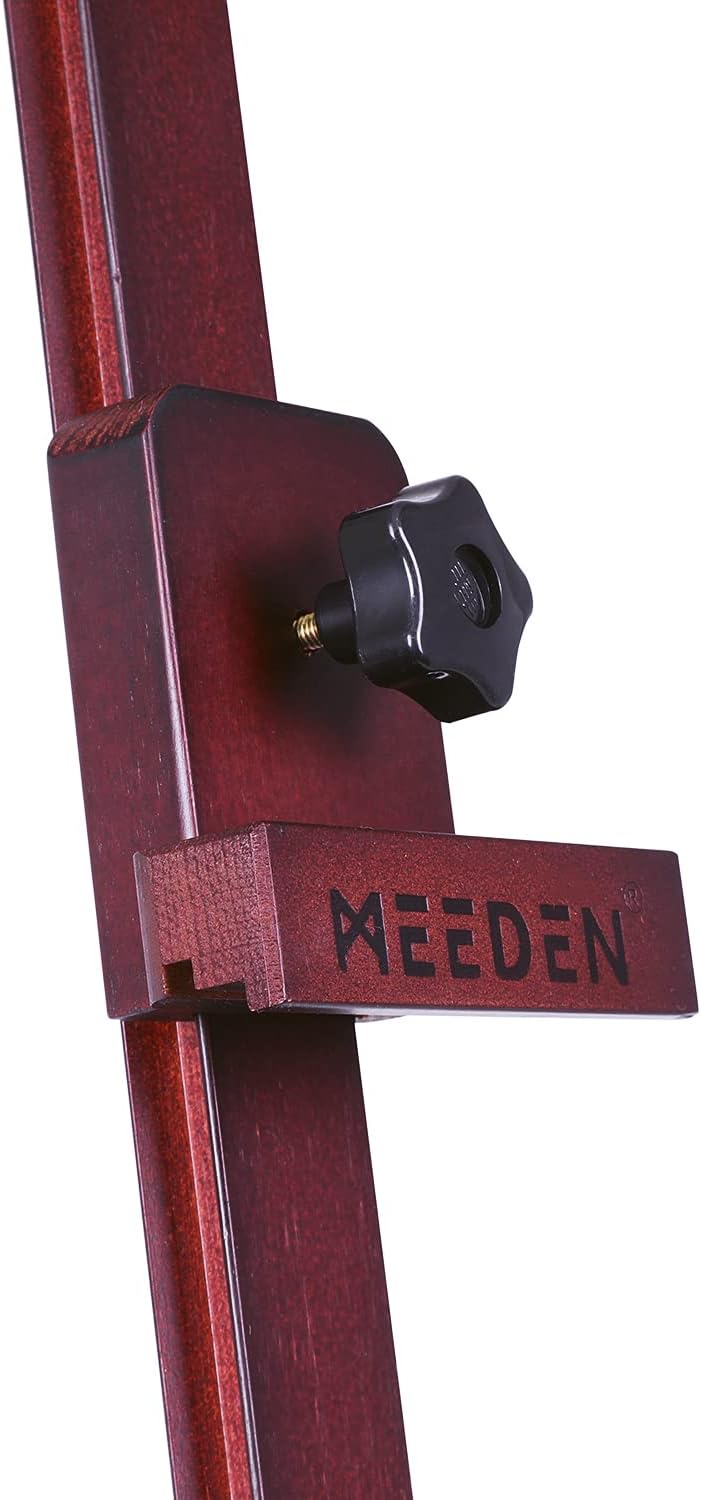 MEEDEN Staffelei Holz Gross mit Aufbewahrungsschublade, Verstellbare Leinwand Ständer (152-190cm) au