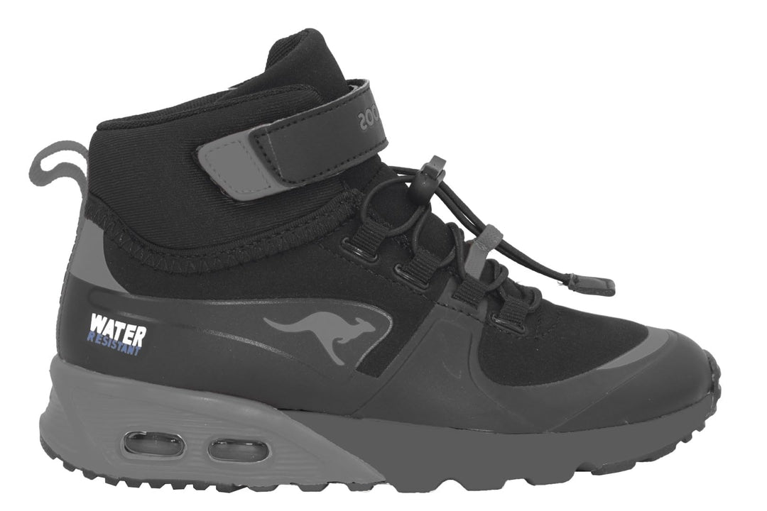 KangaROOS Unisex Kinder Kx-Hydro Sneaker 27 EU Jet Black Steel Grey, 27 EU Jet Black Steel Grey