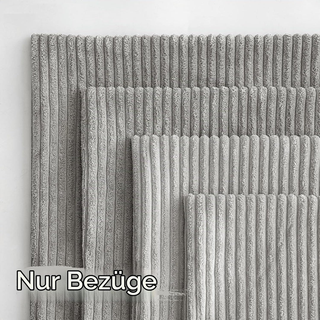 MIULEE 4er Set Kissenbezüge Kord Kissenhülle Dekorative Kissenbezug Sofakissen Couchkissen Dekokisse
