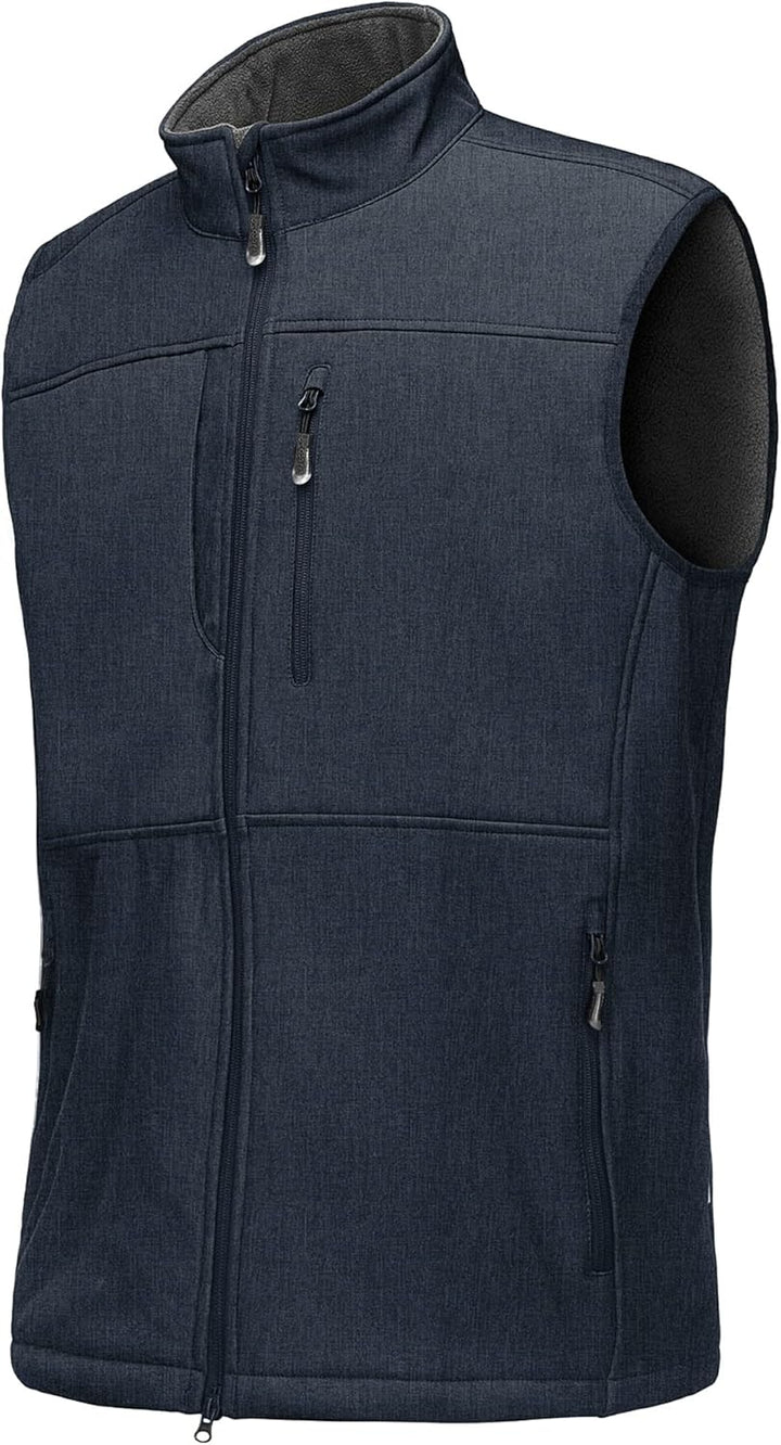33,000ft Weste Herren Outdoor Wasserdichte Softshell Ärmellose Jacke Bodywarmer Fleece Weste Full Zi