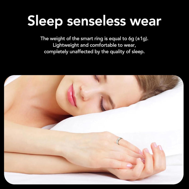 Bewinner Smart Ring mit APP, Tragbarer Fitness-Schlaf-Tracker für Männer und Frauen, IP68 Wasserdich