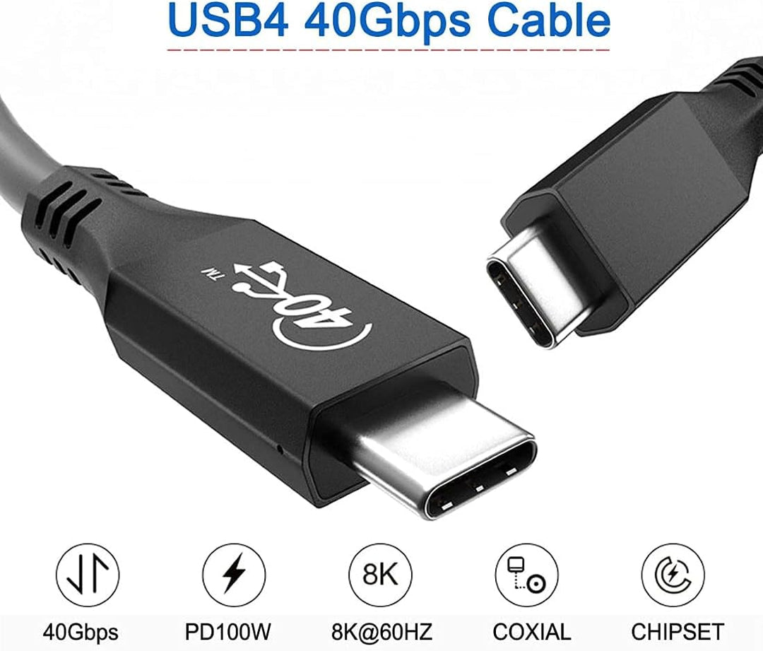 ChenYang CY USB-IF Certified USB-C Type-C Thunderbolt Stecker auf USB-C Type-C Thunderbolt Stecker U