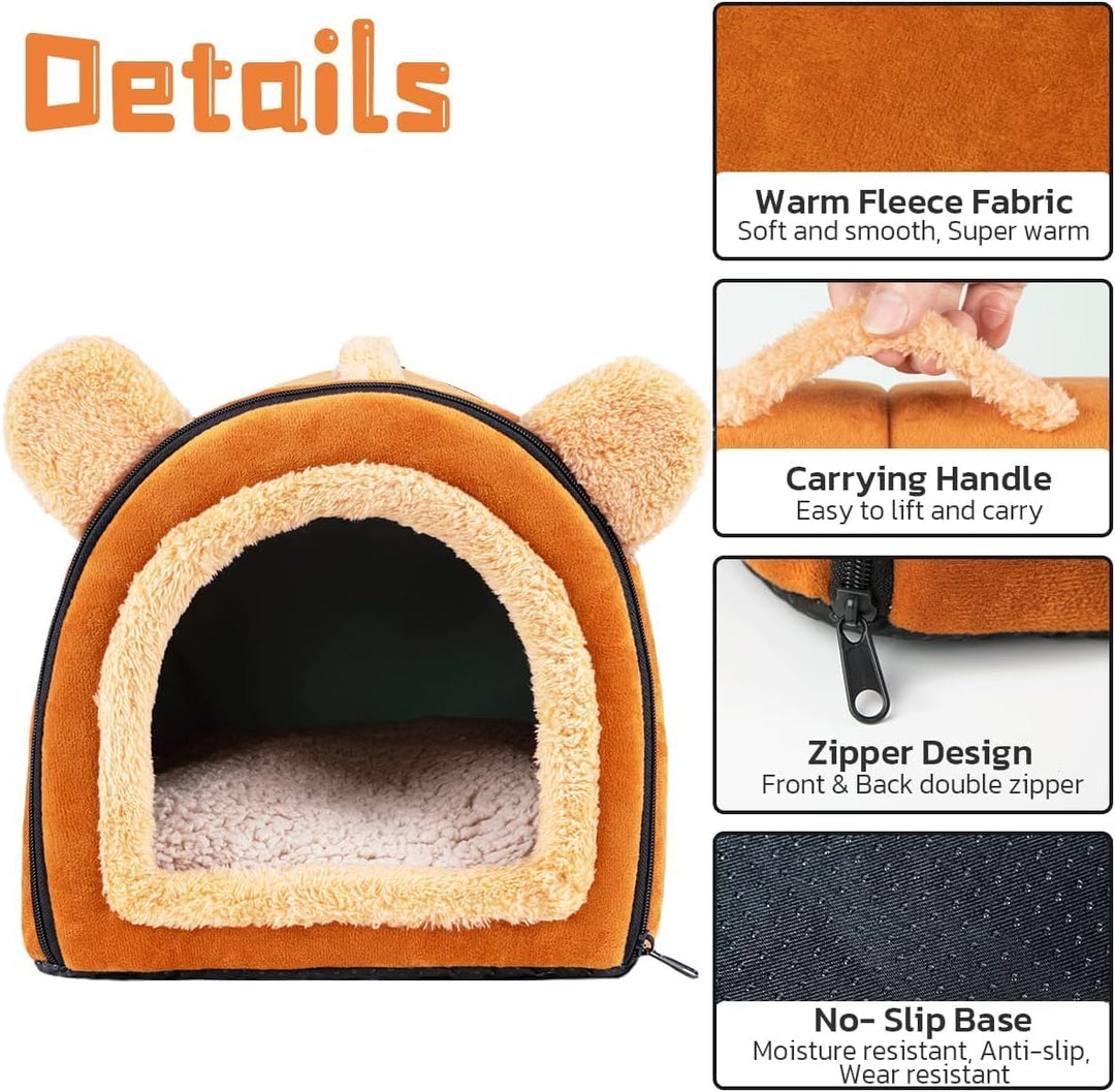 Pantula Meerschweinchen Bett Kuschelhöhle - Höhle Gemütliches gross Hamster Kleintier Bett Versteck