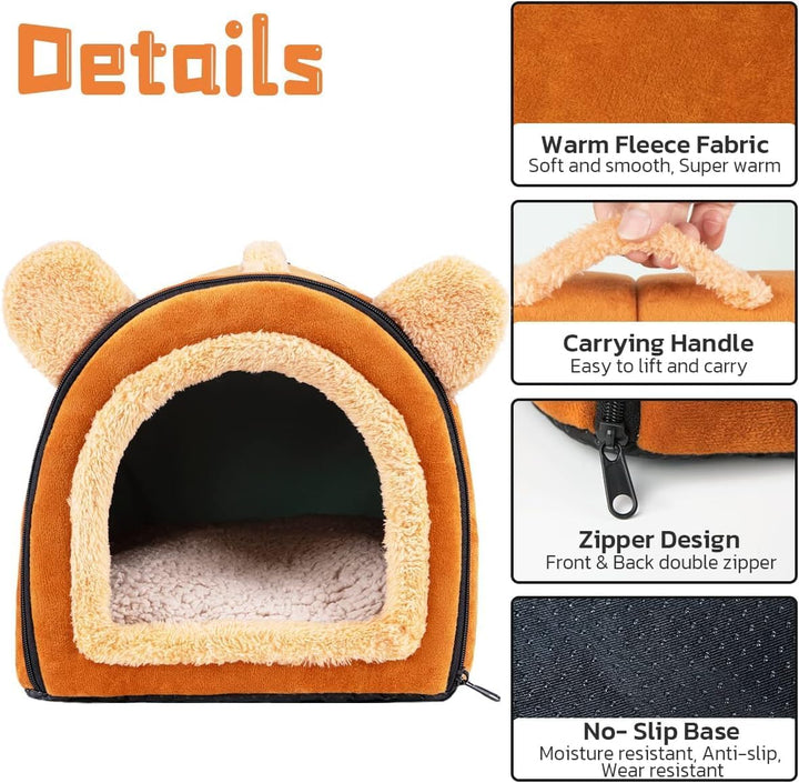 Pantula Meerschweinchen Bett Kuschelhöhle - Höhle Gemütliches gross Hamster Kleintier Bett Versteck