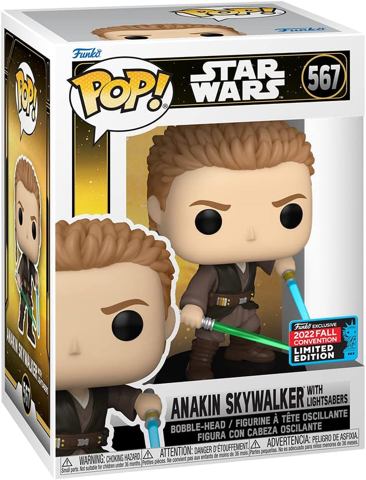 Pop! Star Wars 567 Anakin Skywalker with Lightsabers 2022 Fall Convention