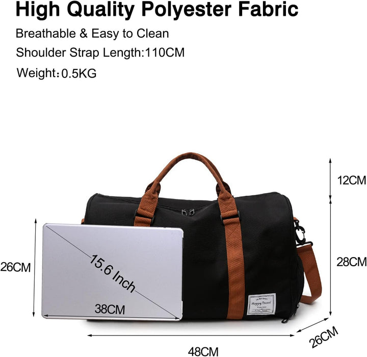 FANDARE Reisetaschen Sporttasche Damen Umhängetasche Herren Handgepäck Schultertasche Übernachtung S