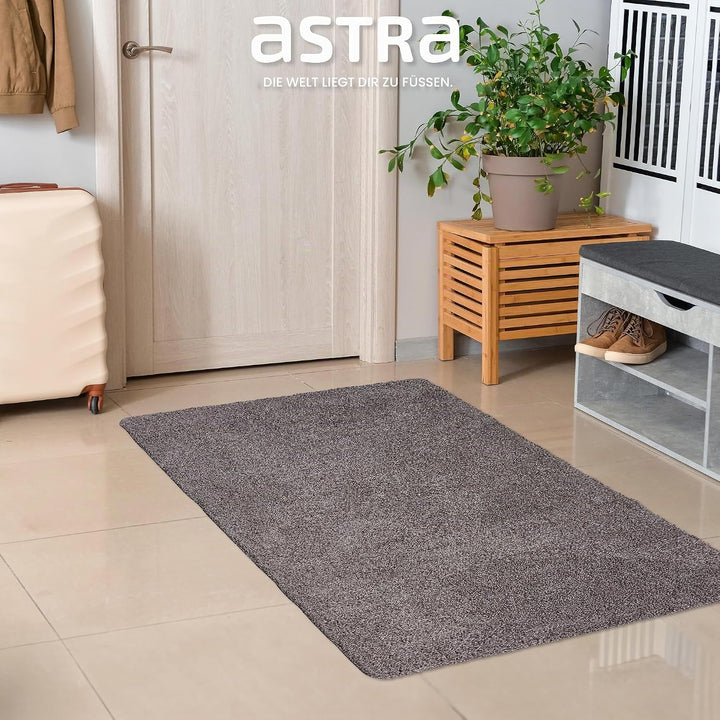 Astra Schmutzfangmatte innen waschbar 80x120 cm – Sauberlaufmatte anthrazit 100% Baumwolle Türmatte