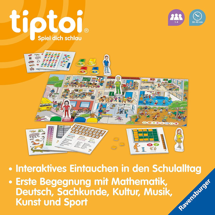Ravensburger tiptoi Spiel - 00123 Wir spielen Schule - Spiel von Ravensburger ab 5 Jahren für 1-4 Sp