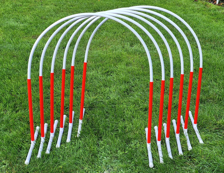 Generisch 6 x Hoopers Bogen mit Ständer (rot), Fun-Hoopers