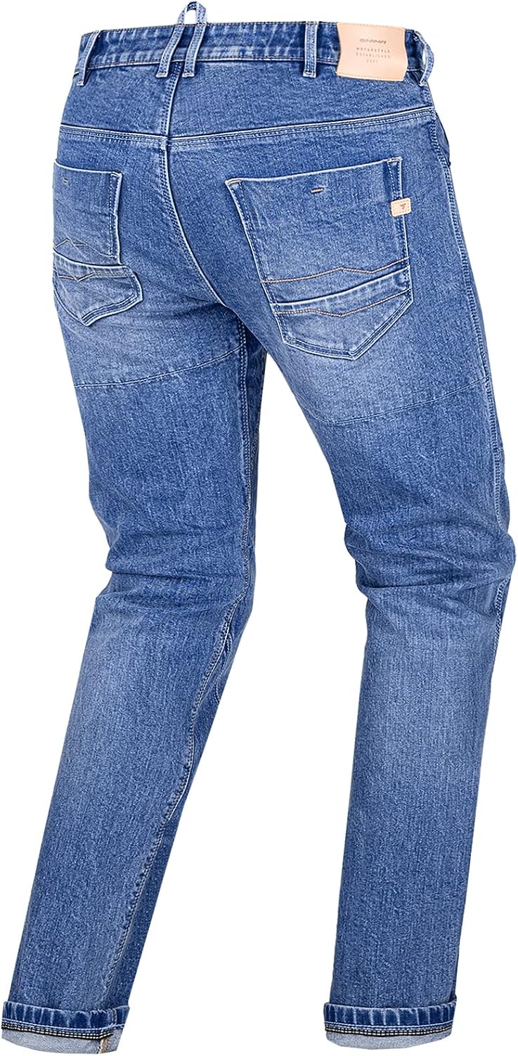 SHIMA DEVON Motorradjeans - Belüftete Elastische Slim Fit Biker Motorradhose mit FiberQL-Verstärkung