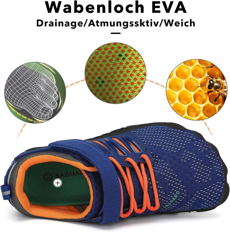 SAGUARO Barfussschuhe Kinder Barfussschuhe Schnell Trocknend Badeschuhe für Jungen Mädchen Gr.24-36