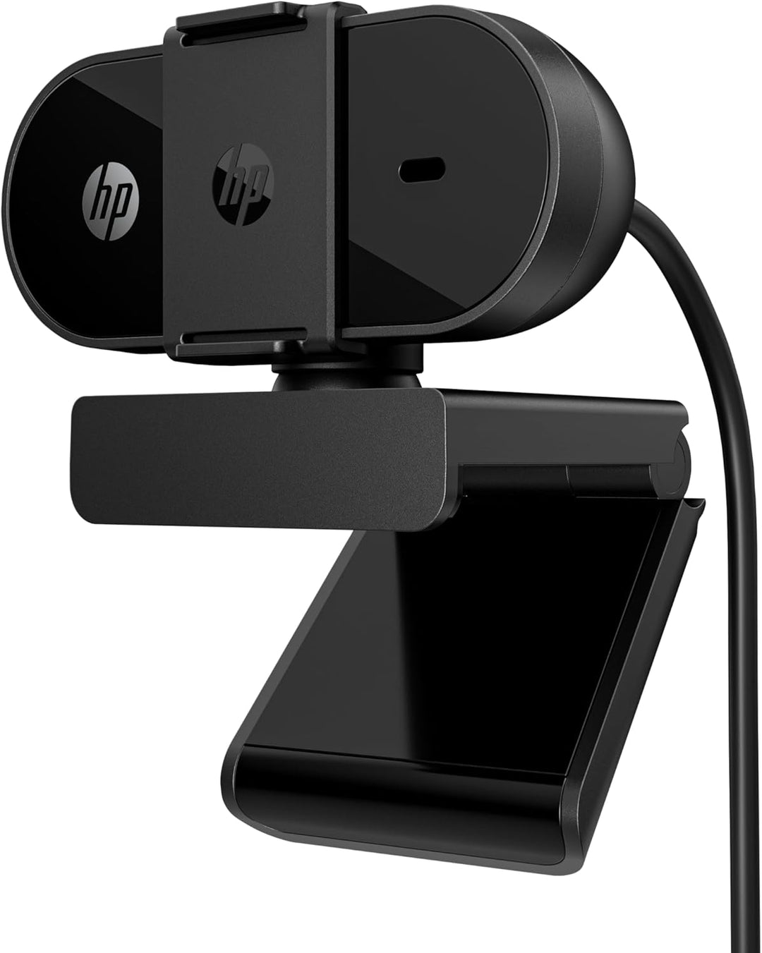 HP 320 All-in-One-Webcam (USB-A, 1080p/Full HD Auflösung, 360° schwenkbar, 66°-Weitwinkel, Belichtun