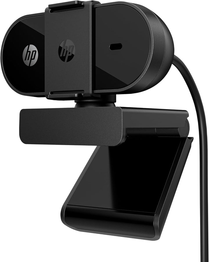 HP 320 All-in-One-Webcam (USB-A, 1080p/Full HD Auflösung, 360° schwenkbar, 66°-Weitwinkel, Belichtun