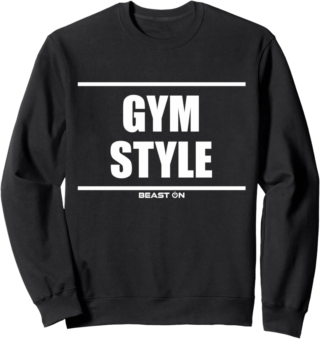 Gym Style Bodybuilding Gains Gym Fitness Motivation Sprüche Sweatshirt