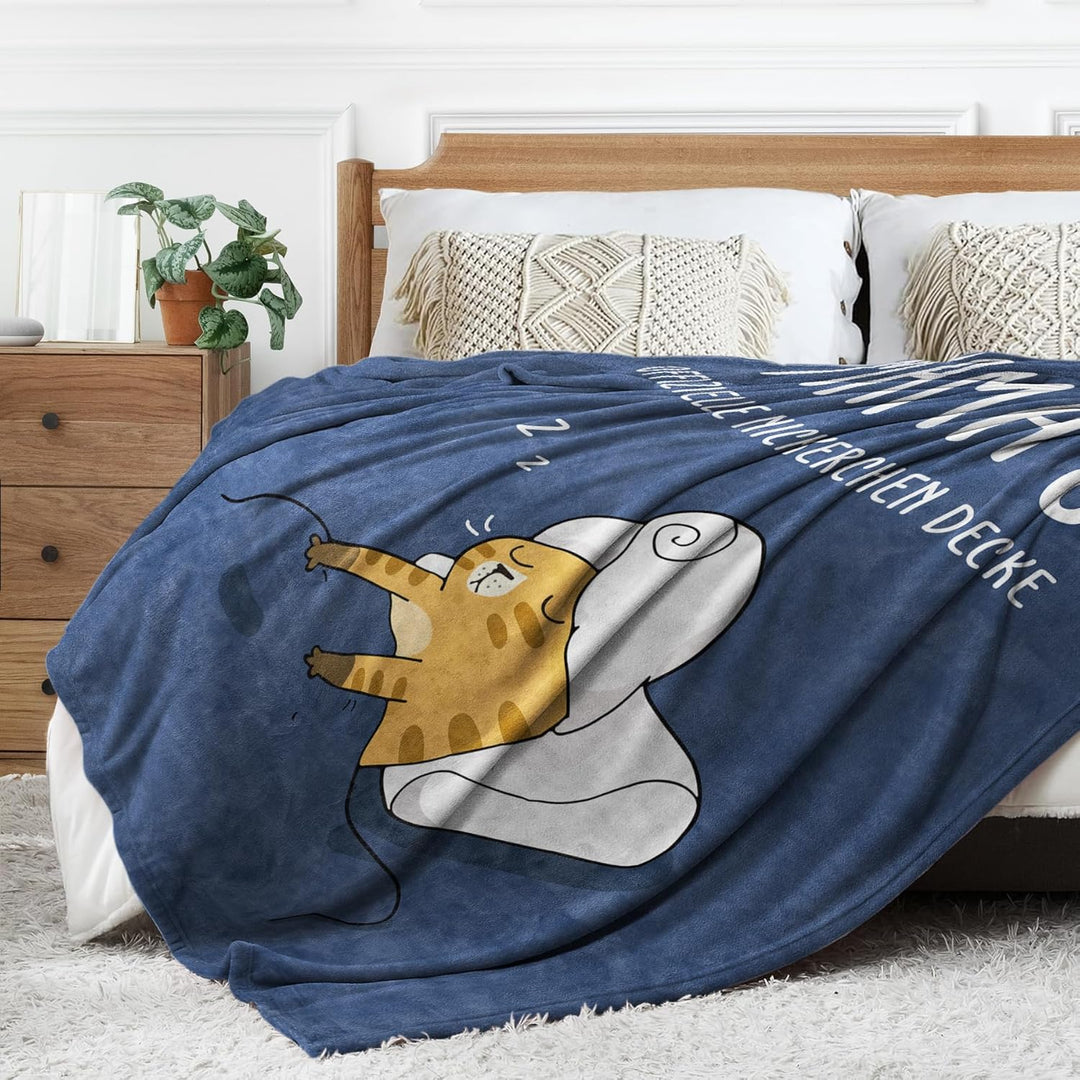 Geschenke für Mama – Lustige Kuscheldecke für Mama in besonders weicher Qualität – Geburtstagsgesche