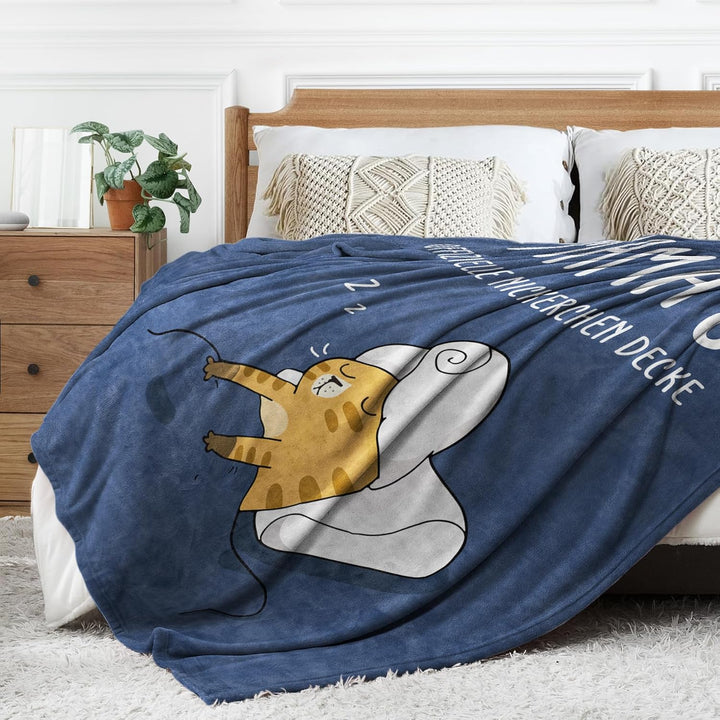 Geschenke für Mama – Lustige Kuscheldecke für Mama in besonders weicher Qualität – Geburtstagsgesche