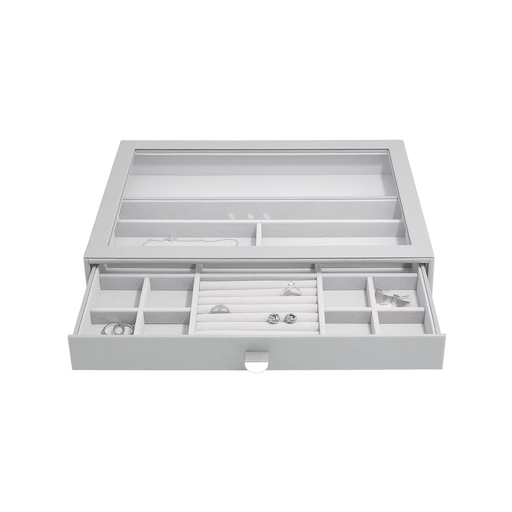 Stackers Pebble Grey Supersize Jewellery Box Display Drawer, Pebble Grey
