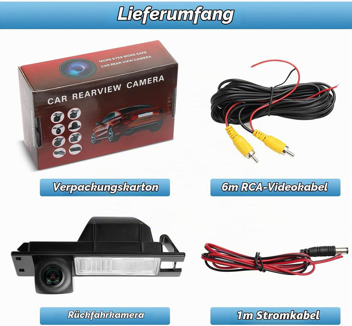 Auto Rückfahrkamera für Opel Astra H/Opel Zafira B/Corsa D/Vectra C/Insignia 170 Grad Weitwinkel Aut