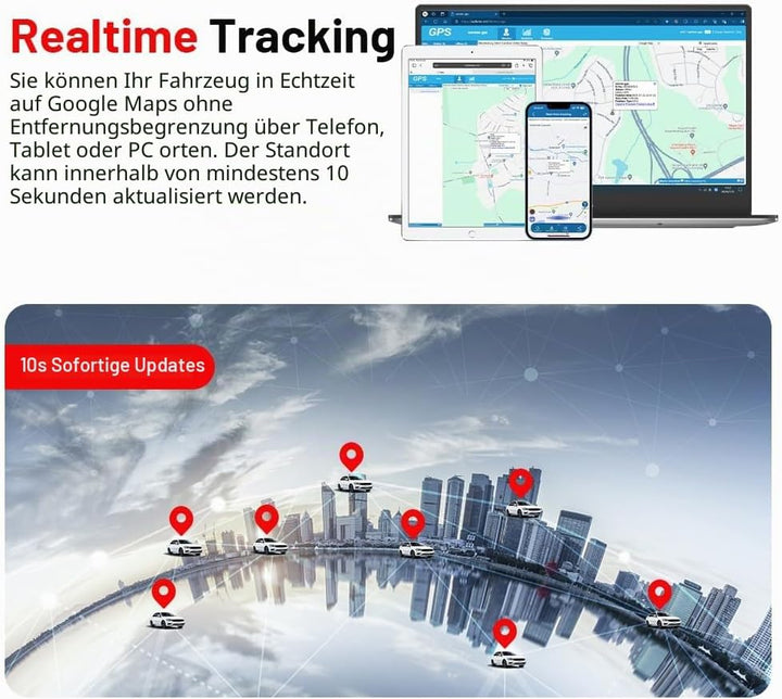 TKMARS GPS Tracker 4G OBD2 Stecker für Auto, Fahrzeuge, LKW, Diebstahlschutz Online weltweit mehrere
