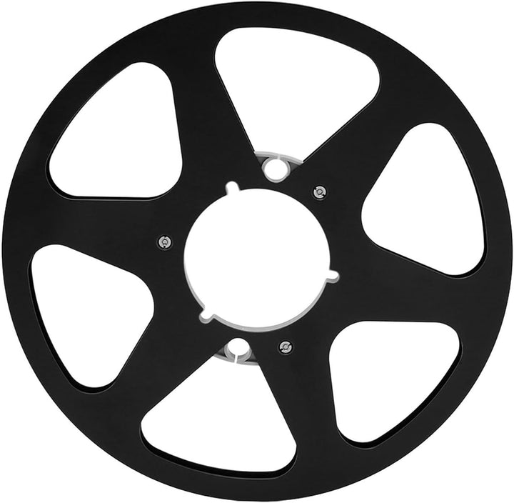 Leere 10-Zoll-Tonbandspule aus Vollaluminium, 6 Windwiderstandslöcher, Geräuschreduzierung für Besse