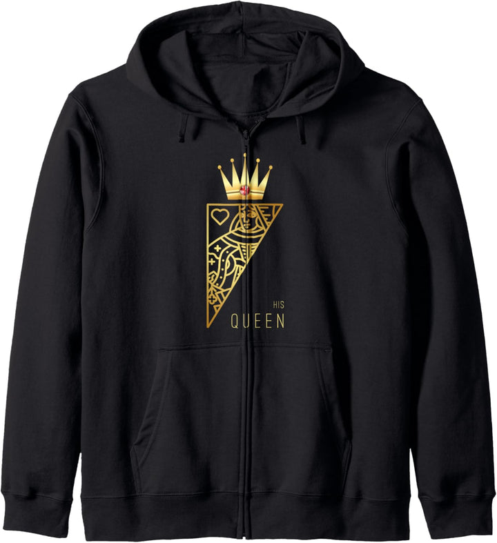 Seine Königin Lustiges Geschenk für Paare Kapuzenjacke