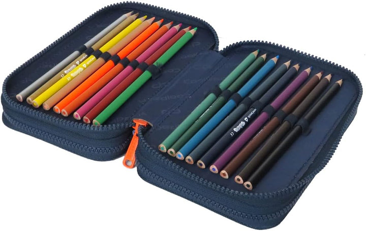 CoolPack XXL Federtasche Federmappe 3-Fach Schulstiftetui, dreifaches Federmäppchen, Federmäppchen f