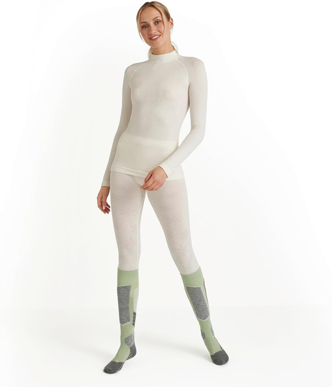 FALKE Damen Wool-Tech High Neck Funktionsshirt Langarm für kalte Temperaturen Funktionsunterwäsche a