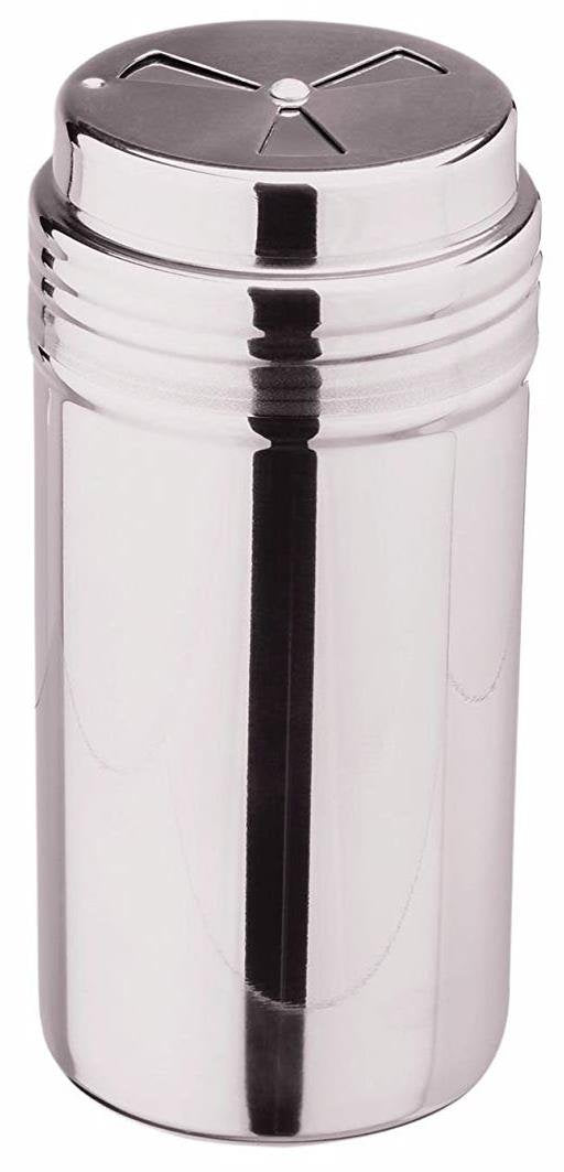 Grosser Gewürzstreuer Rub-Streuer 400 ml, 3 verschiedene Lochungen aus Edelstahl