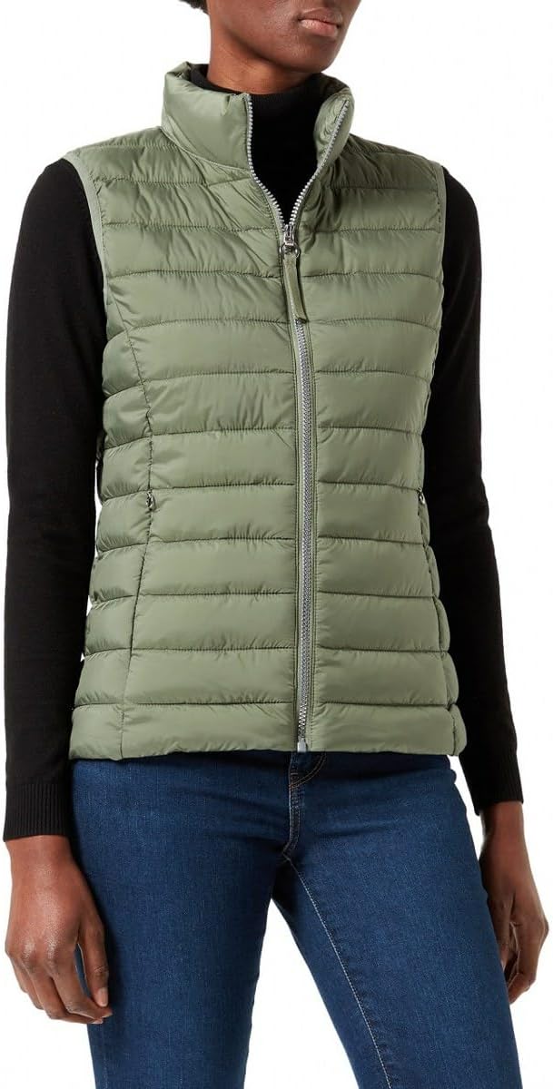 s.Oliver Herren Steppweste – Slim Fit, leicht gefüttert, Stehkragen – Funktional für Outdoor, Überga