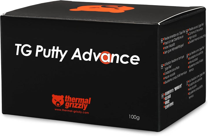 Thermal Grizzly TG Putty Advance – 100 Gramm – elektrisch nicht leitender Thermokitt für GPU-Modding
