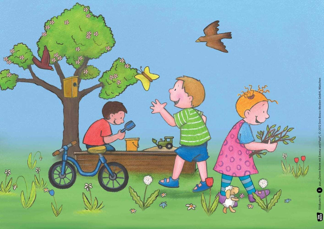 Ostern feiern mit Emma und Paul. Kamishibai Bildkartenset.: Entdecken - Erzählen - Begreifen: Emma-u