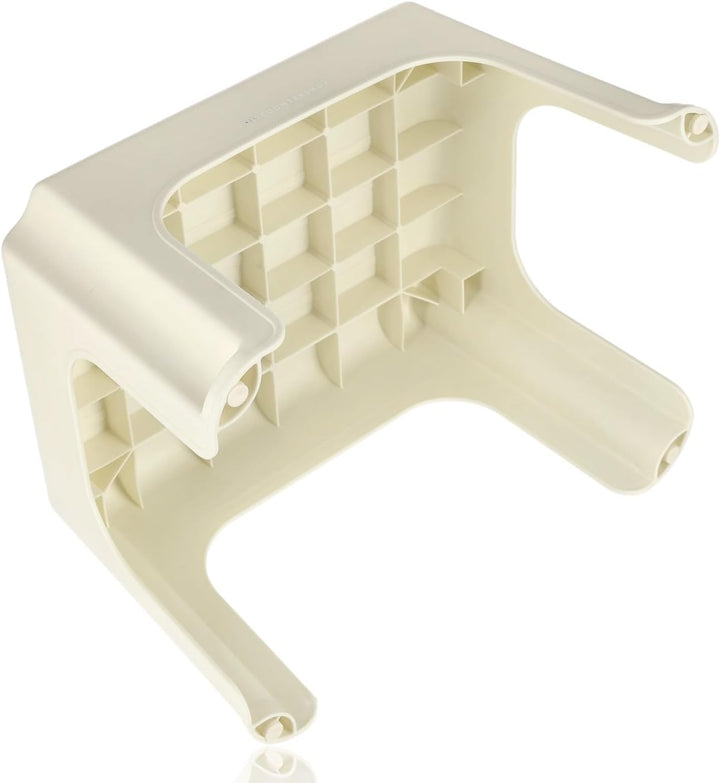 Tritthocker Erwachsene Weiss/Creme – 120 KG Tragkraft – Rutschfester Hocker 38x29x24 cm – Leichte Tr