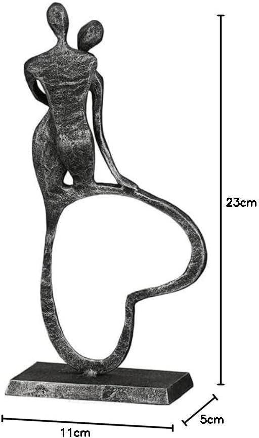 Casablanca - Skulptur, Figur, Dekofigur - Stand by me - antik Silber - 23 x 11 x 5 cm Höhe 23 cm Ant