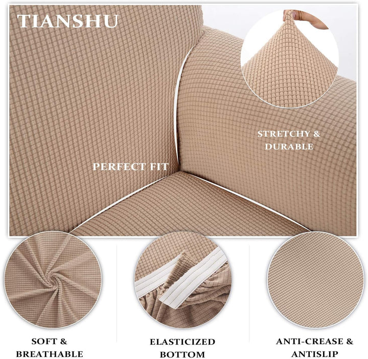 TIANSHU 1 Sitzer Sesselschoner, Liegestuhlbezug Sesselhusse Sesselschoner für Fernsehsessel Elastisc