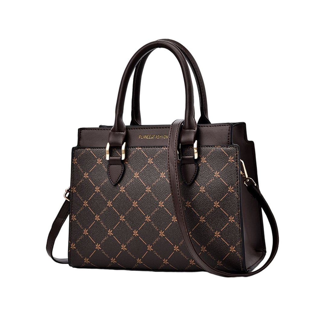 NICOLE &amp; DORIS Handtasche Damen Mittelgross Frauen Umhängetasche Elegant Schultertasche PU Leder Hen