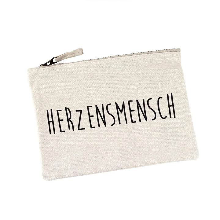 Herz & Heim® Naturbelassene Tasche mit Ihrem Wunschtext bedruckt