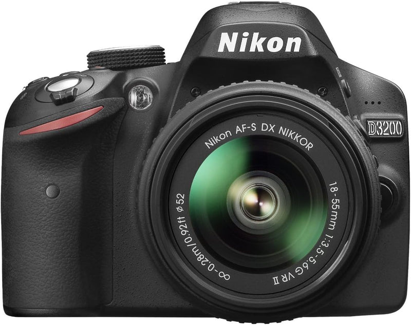 Nikon D3200 SLR-Digitalkamera (24 Megapixel, 7,4 cm (2,9 Zoll) Display, Live View, Full-HD) Kit inkl