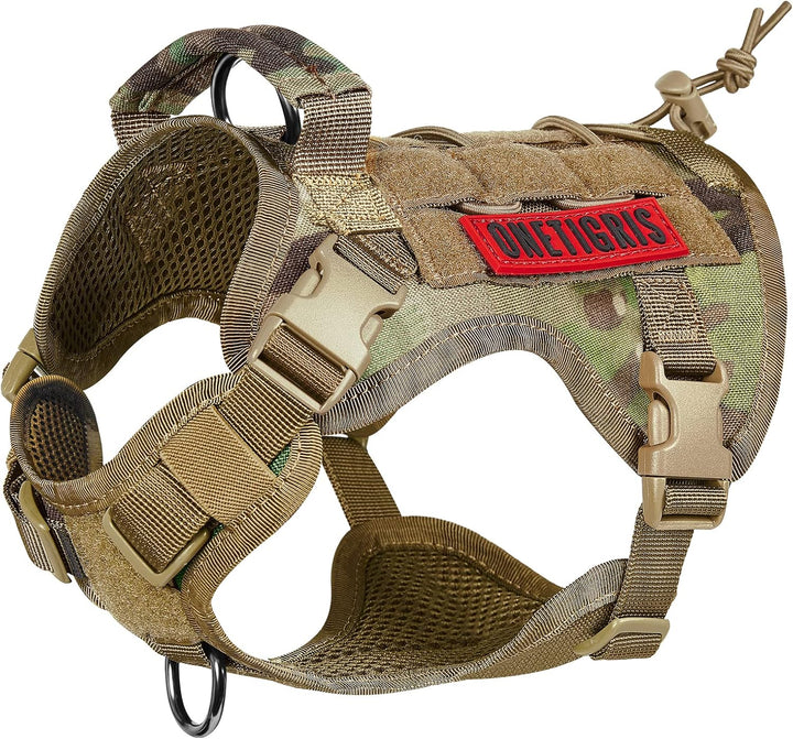 OneTigris Hundegeschirr, FIRE WATCHER Taktische Geschirr Sicherheitsgeschirr Hunde Hundeweste mit 1