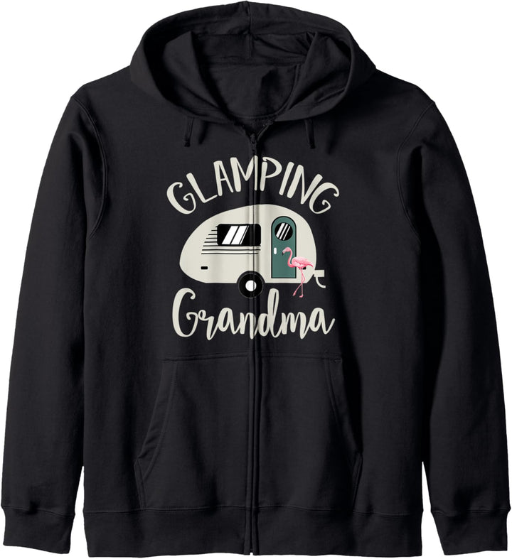 Glamping Grandma Funny Glamorous Camping Mother's Day Kapuzenjacke