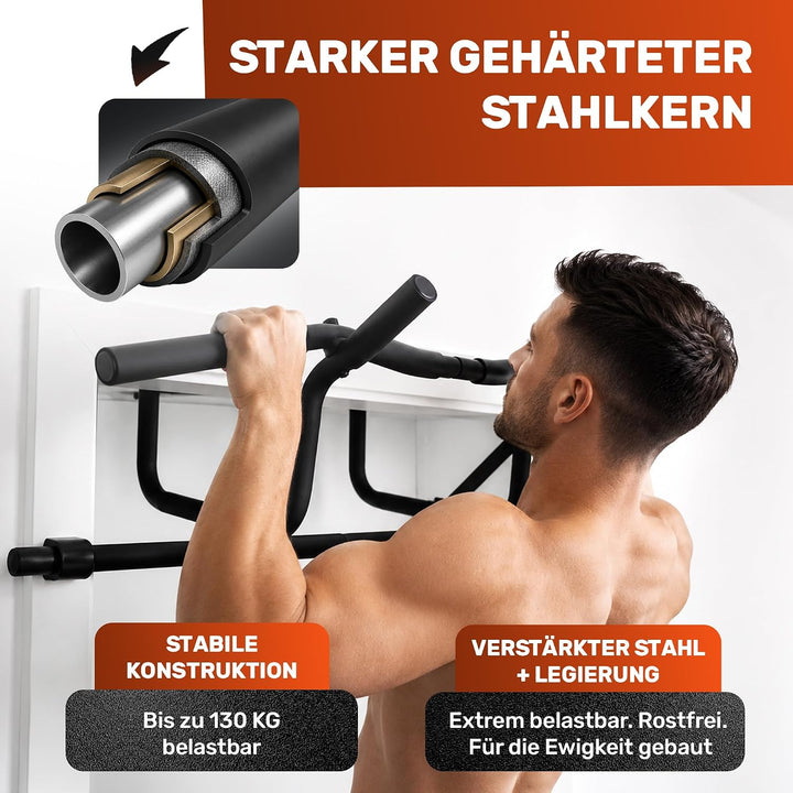 [NEU] Klimmzugstange Türrahmen [Klimmzugstange ohne Schrauben] Fitness Stange Pull Klimmzugstange Tü