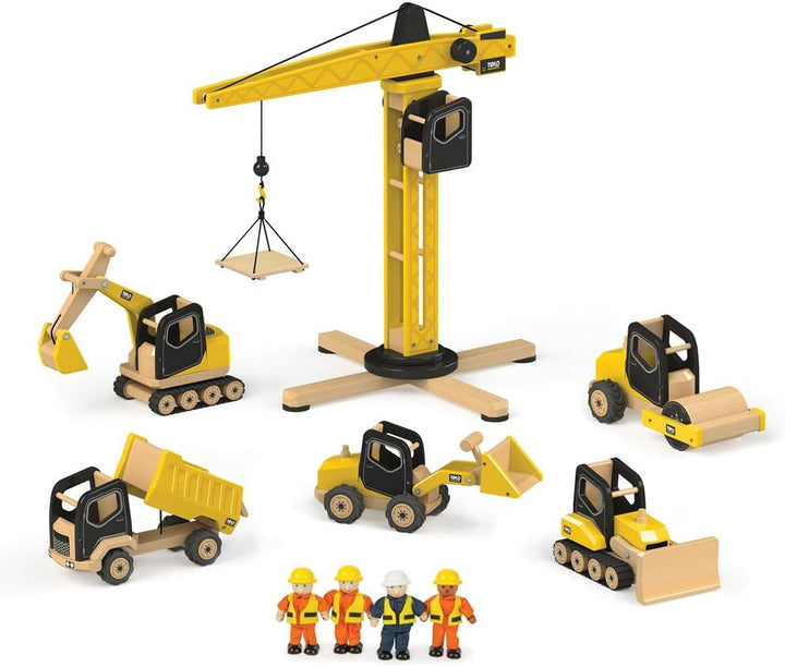 Tidlo T0415 Holzbagger Baufahrzeuge Spielzeug, Mehrfarbig