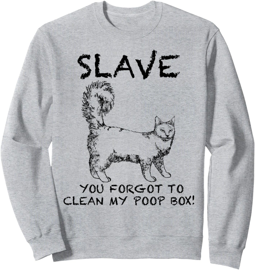 Angora Lustige Katze Zitat Hand gezeichnete Kunst Sweatshirt