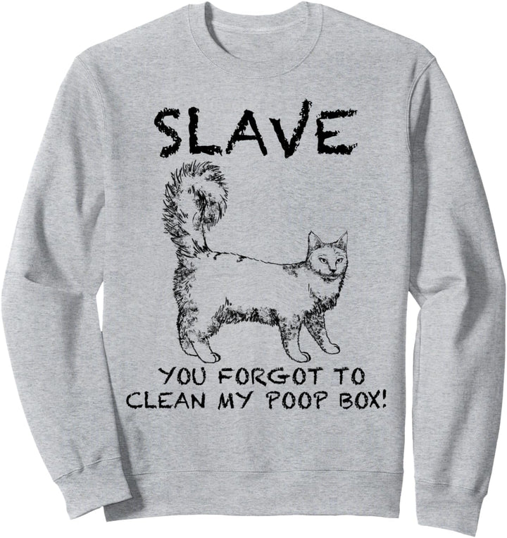 Angora Lustige Katze Zitat Hand gezeichnete Kunst Sweatshirt