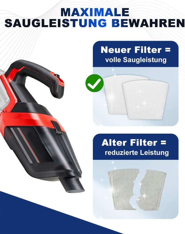 15er Pack Hochwertige Staubsaugerbeutel kompatibel mit Einhell Power X-Change TE-VC 18 Li-Solo & TE-