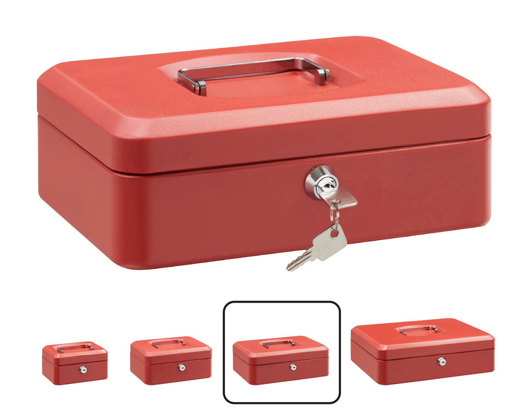 ARREGUI Elegant C9234 Geldkassette aus Stahl | Geldbox | 25 cm breit | Abschliessbare Kasse mit Geld
