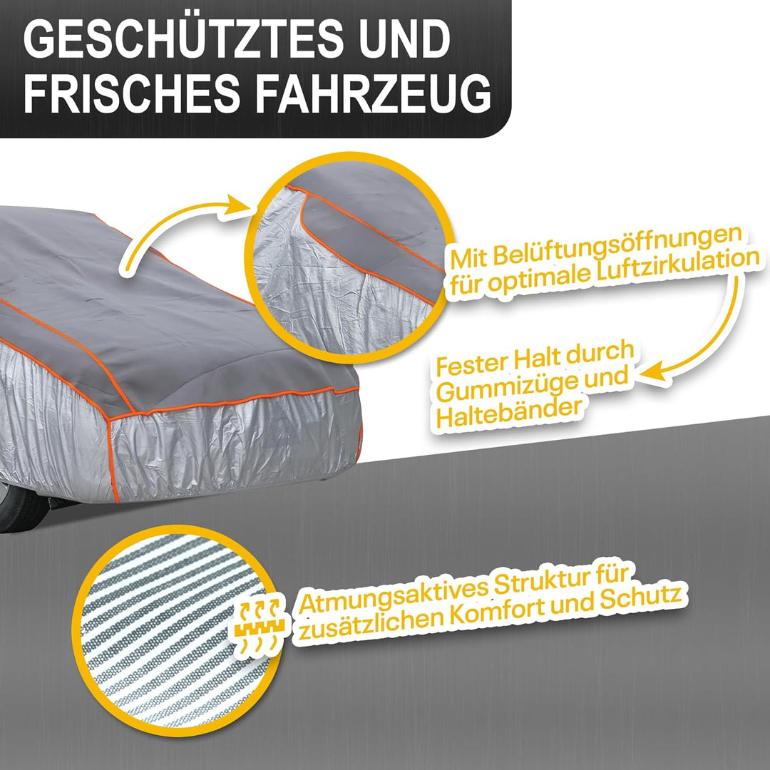 Tec for me Hagelschutz Abdeckplane Auto – Premium Hybrid Abdeckung, Auto Hagelschutzplane mit 4 mm S