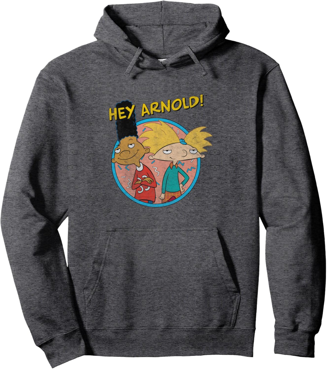 Hey Arnold! Vintage Best Friends Circle Retro Pullover Hoodie