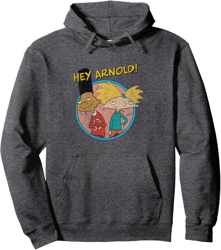 Hey Arnold! Vintage Best Friends Circle Retro Pullover Hoodie
